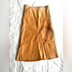 Vintage Leather Skirt